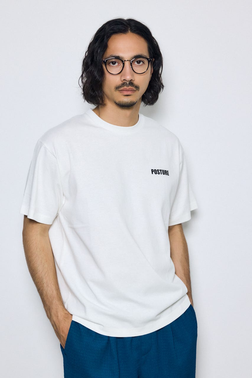ワンポイントロゴTシャツ WHT L