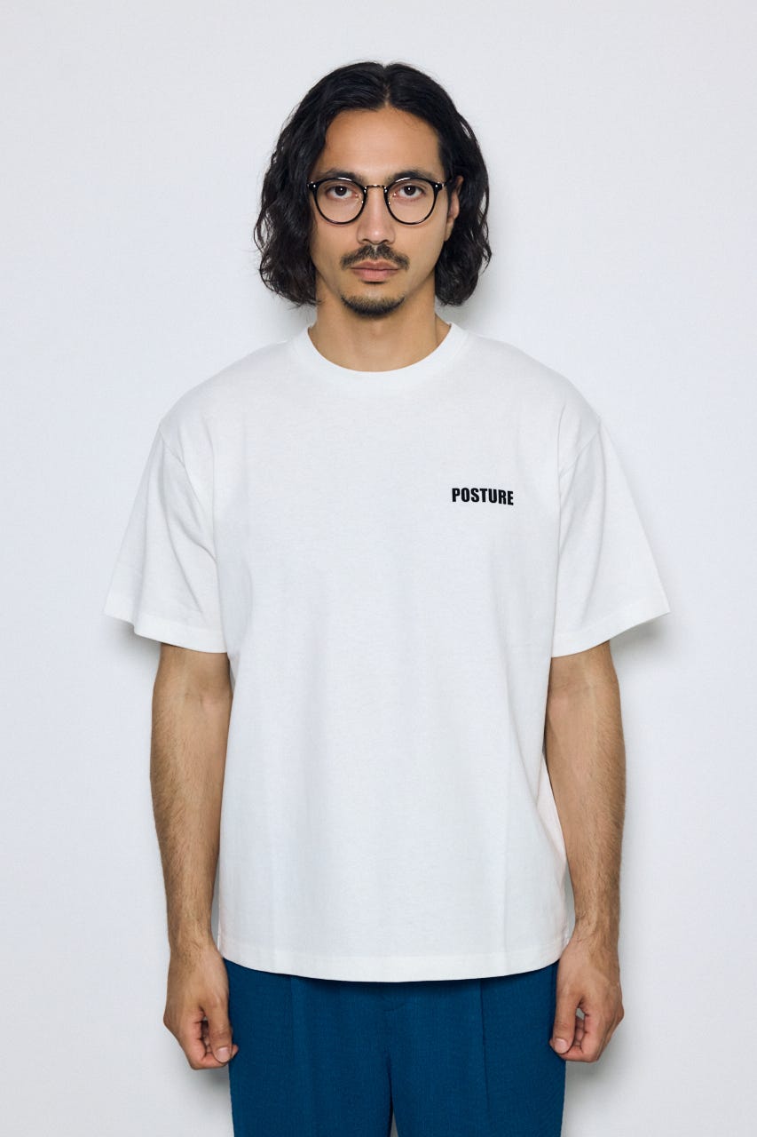 ワンポイントロゴTシャツ WHT L