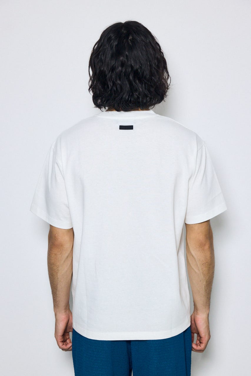 ワンポイントロゴTシャツ WHT L