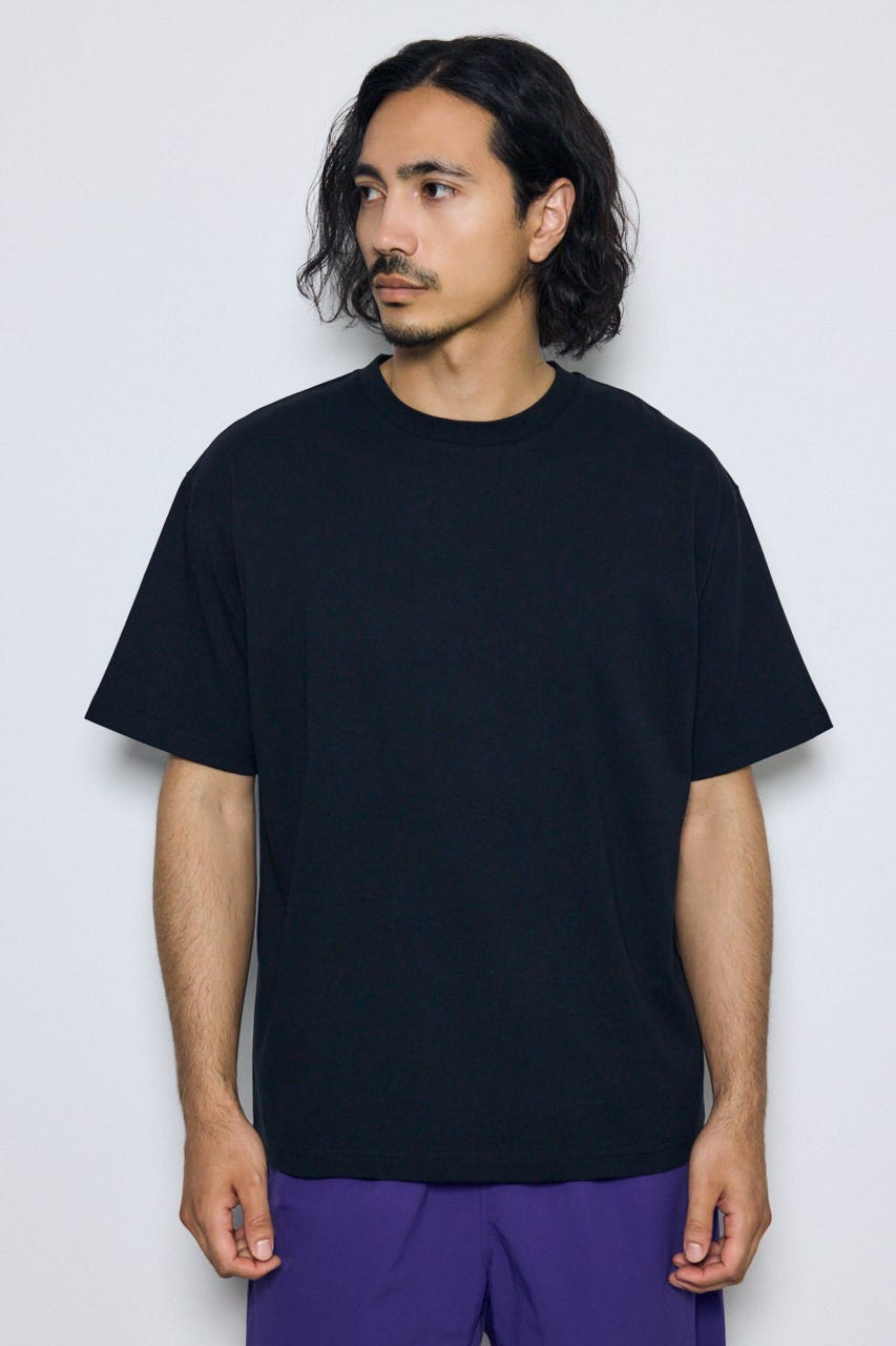 バーティカルグラフィックTシャツ BLK M