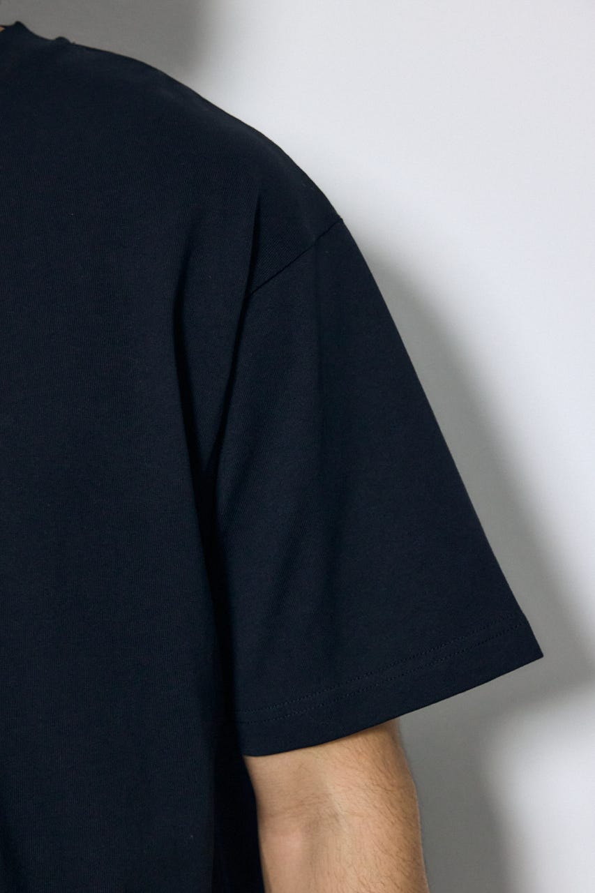 バーティカルグラフィックTシャツ BLK M