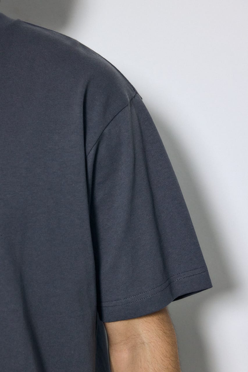 バーティカルグラフィックTシャツ GRY L