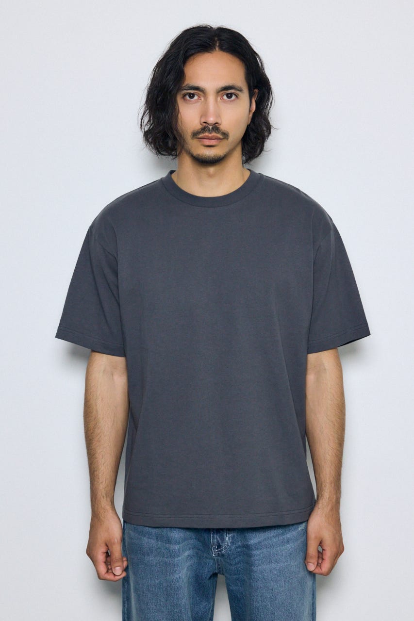 バーティカルグラフィックTシャツ GRY L