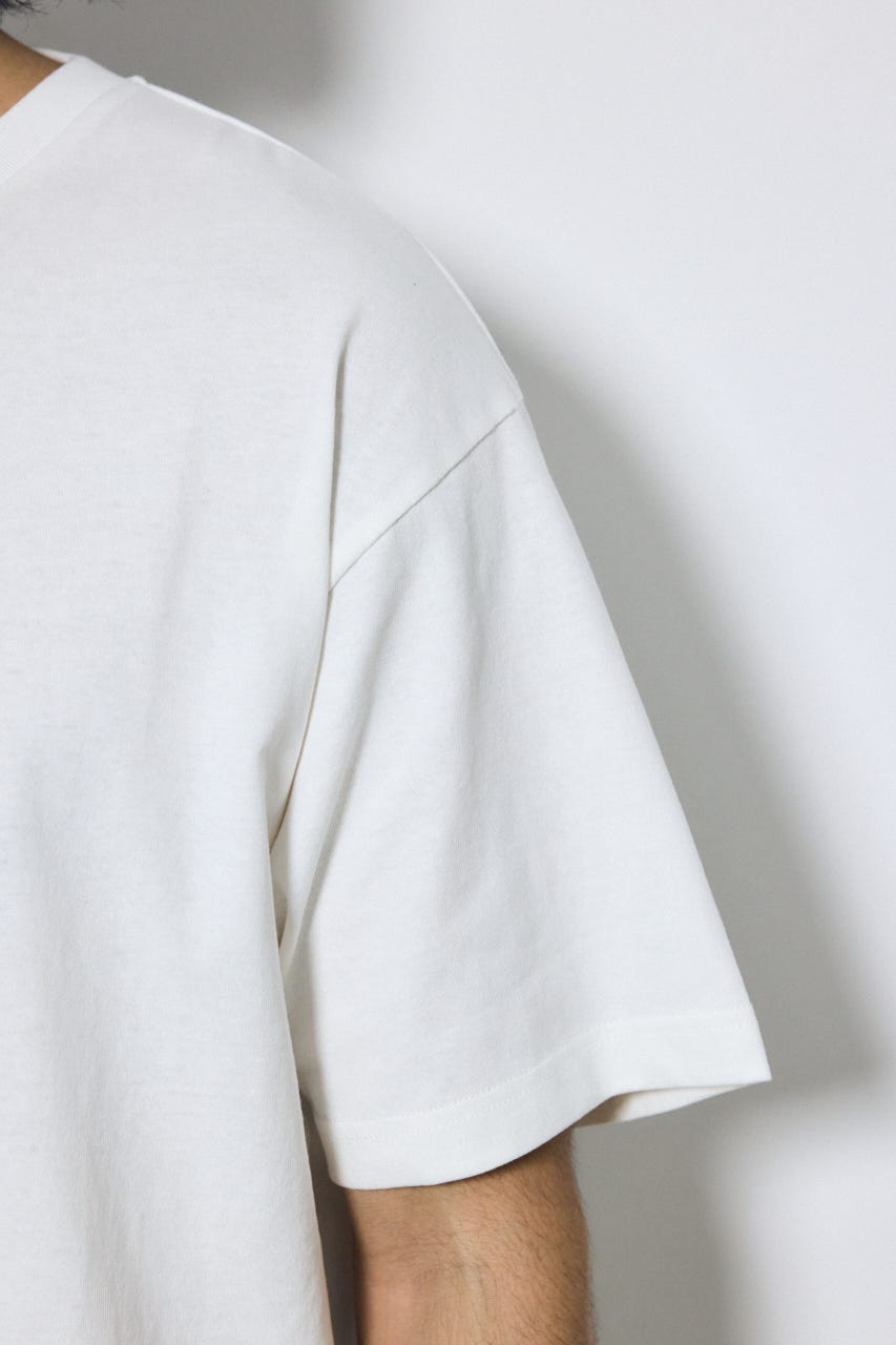 バーティカルグラフィックTシャツ WHT S
