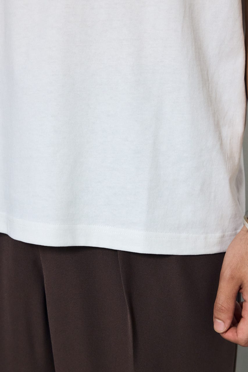 バーティカルグラフィックTシャツ WHT S