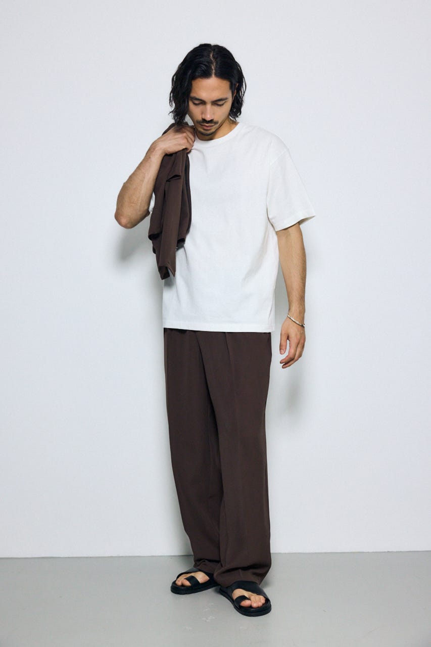 バーティカルグラフィックTシャツ WHT S