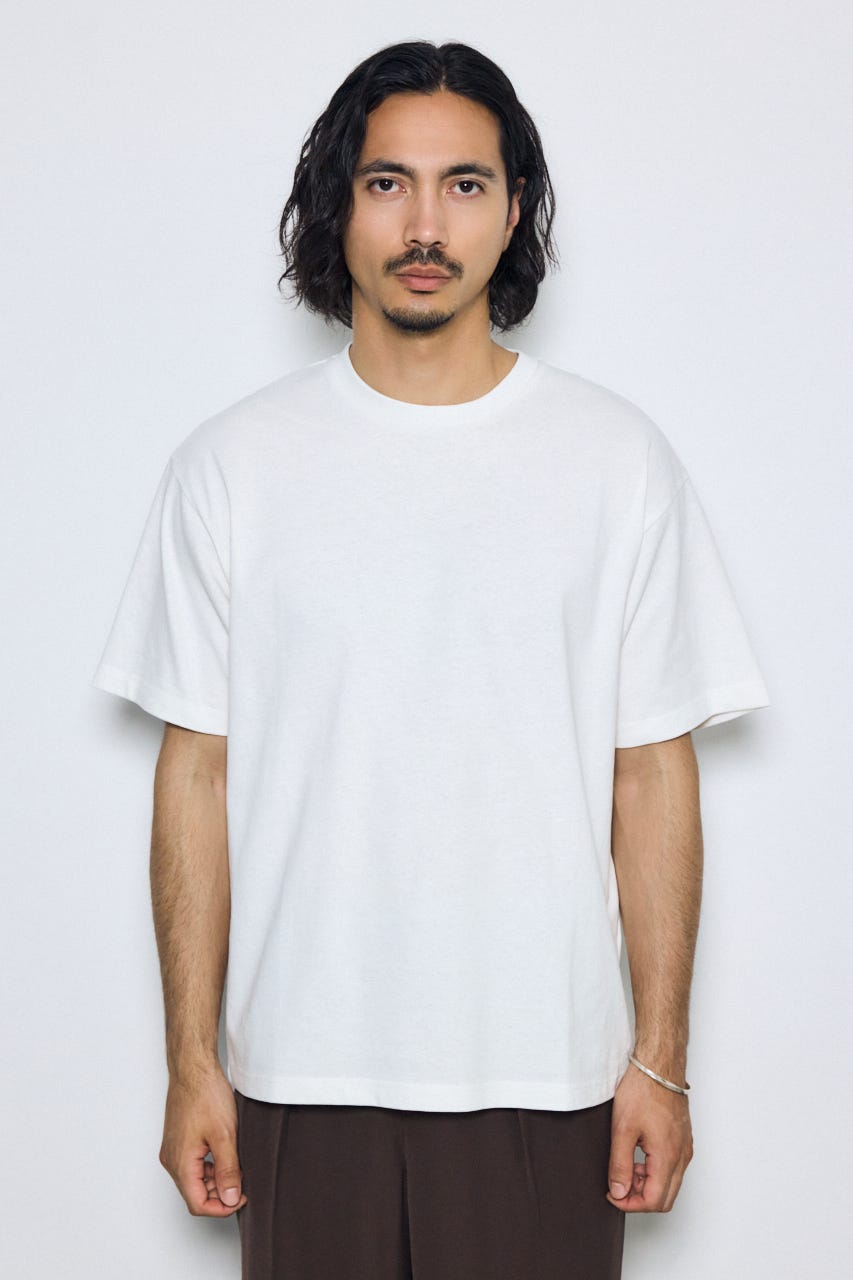 バーティカルグラフィックTシャツ WHT S