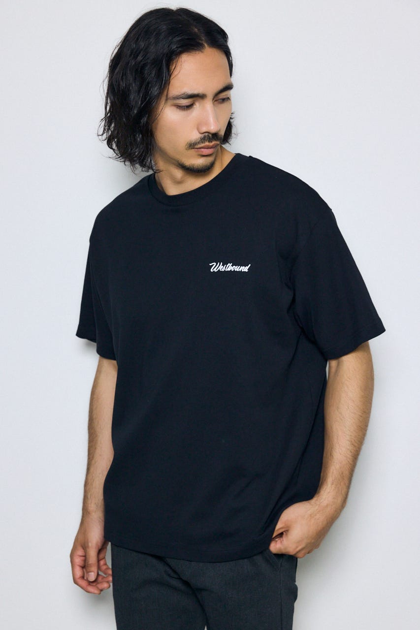 リゾートバックグラフィックTシャツ BLK L