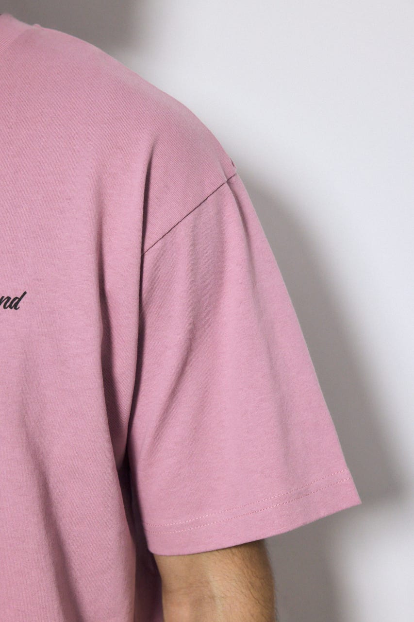 リゾートバックグラフィックTシャツ D/PNK L
