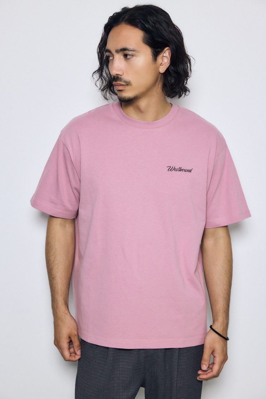 リゾートバックグラフィックTシャツ D/PNK L