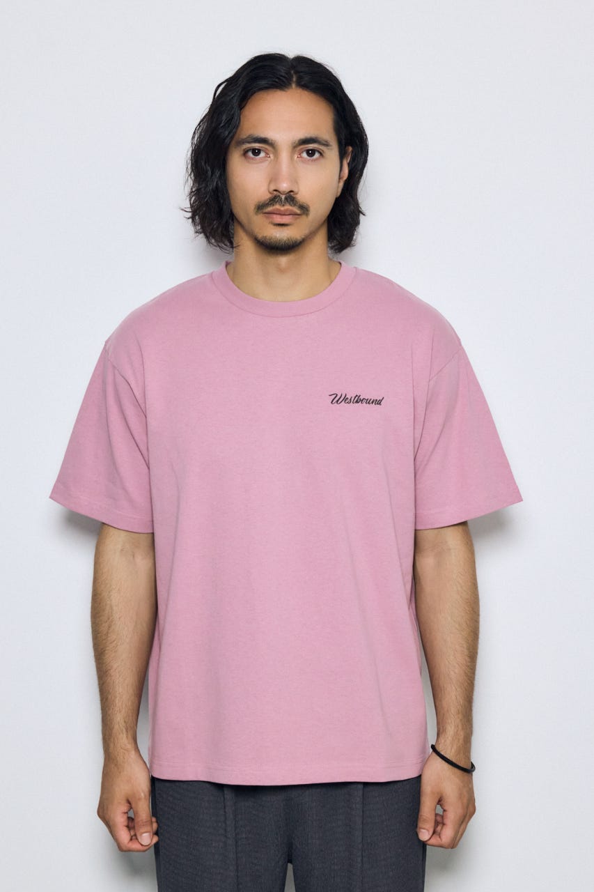 リゾートバックグラフィックTシャツ D/PNK L