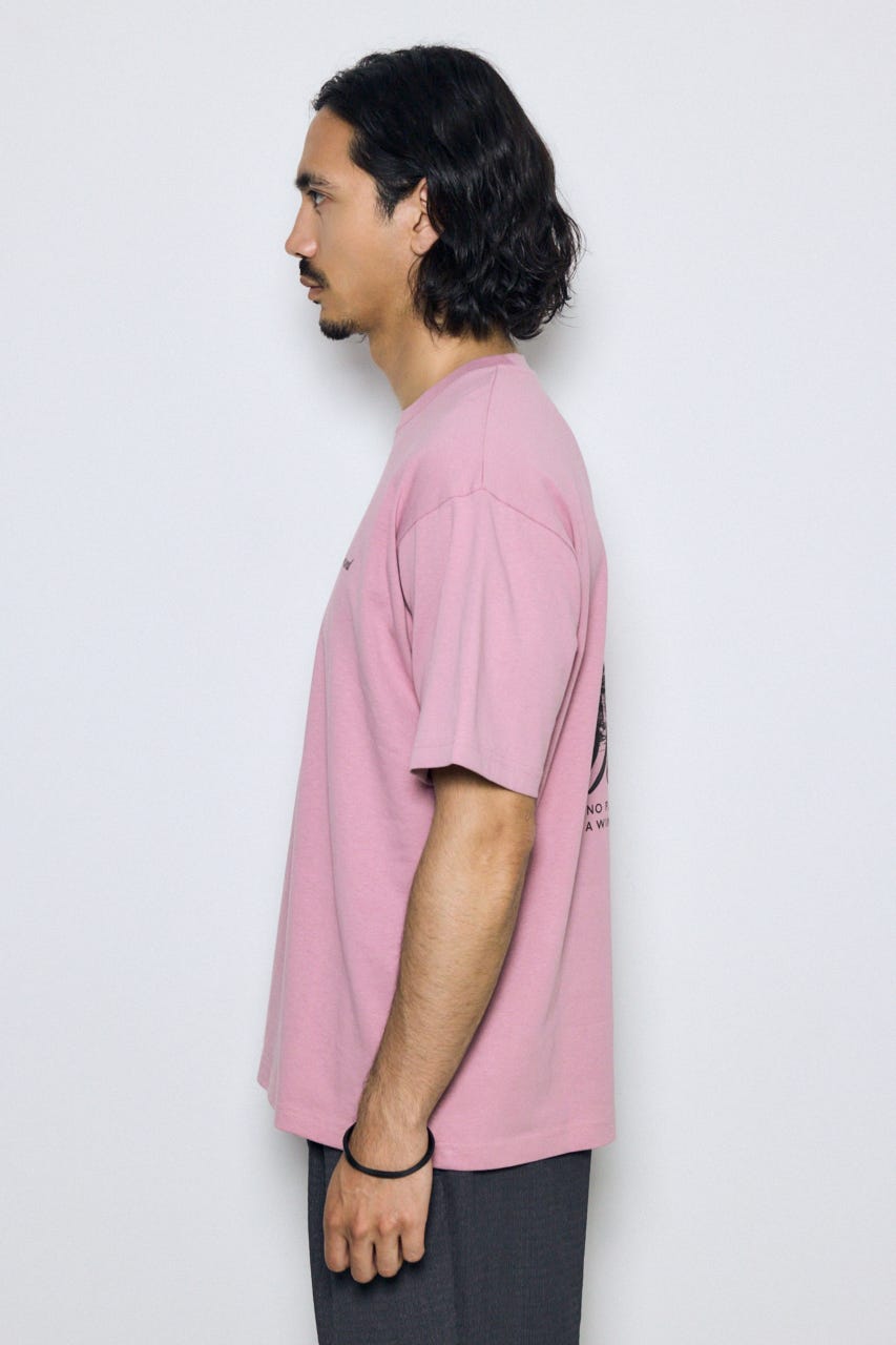リゾートバックグラフィックTシャツ D/PNK L