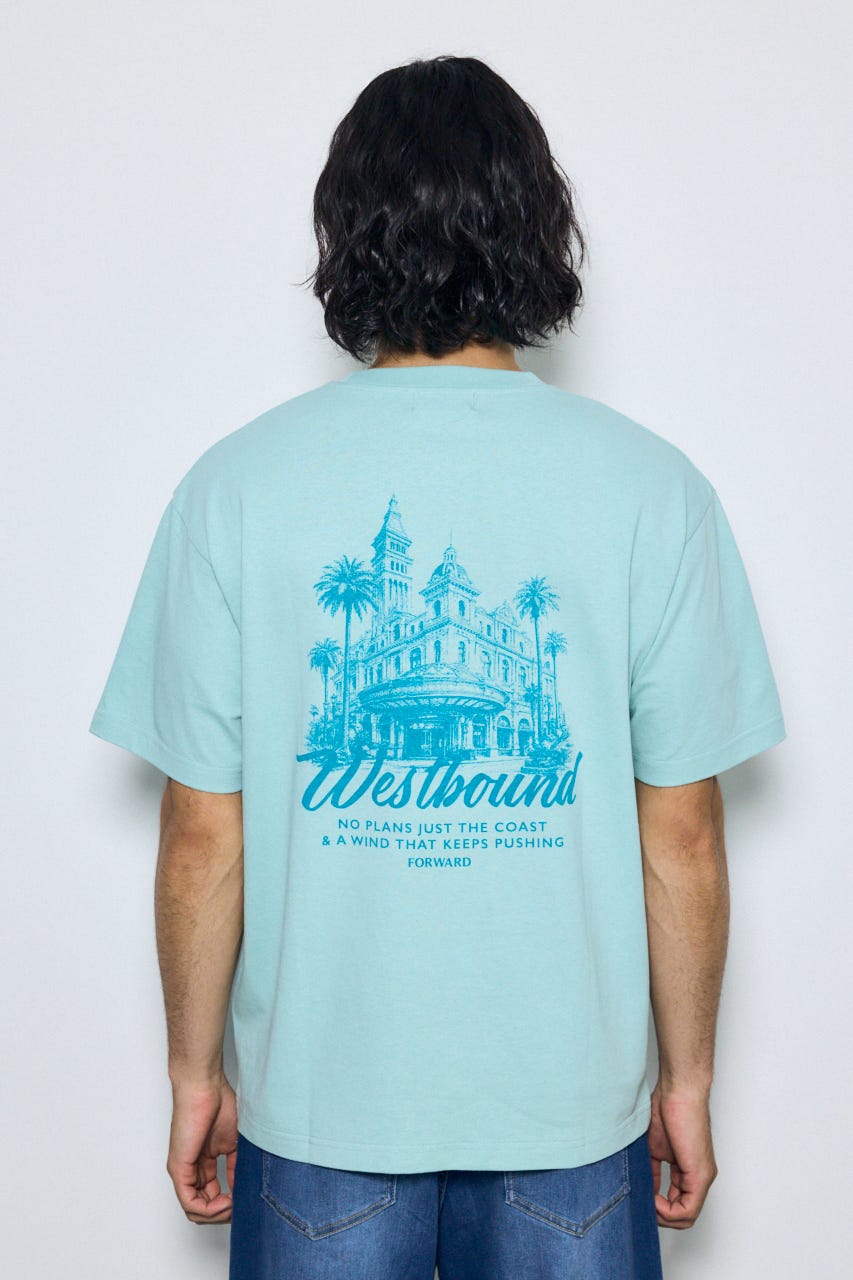 リゾートバックグラフィックTシャツ MINT M