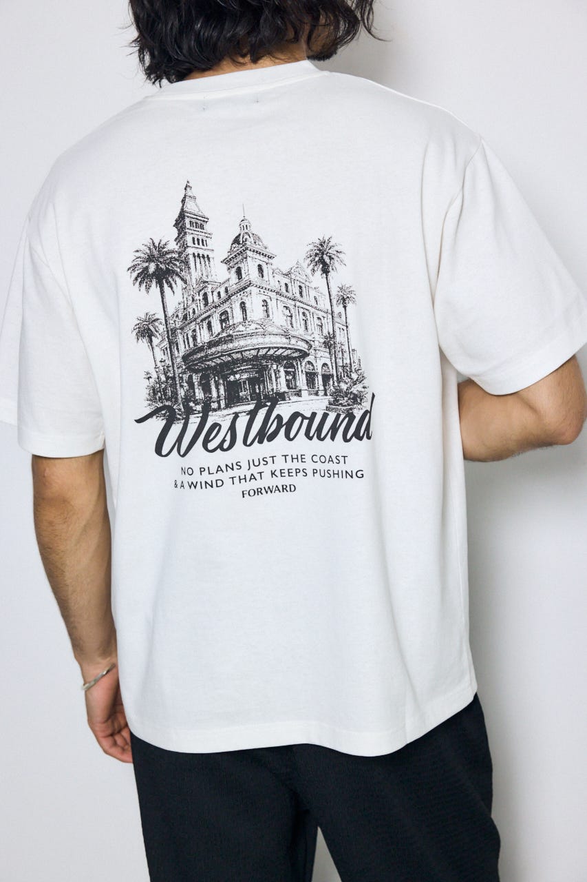 リゾートバックグラフィックTシャツ WHT M