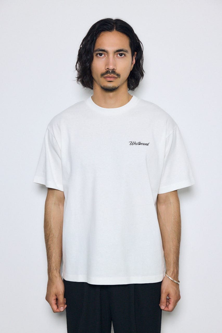 リゾートバックグラフィックTシャツ WHT M