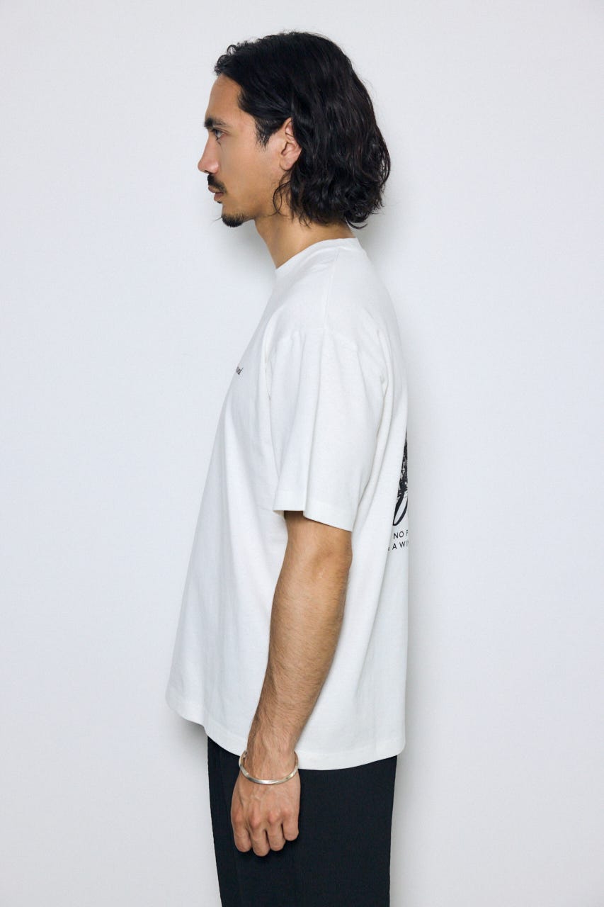リゾートバックグラフィックTシャツ WHT M