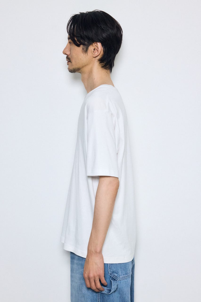 超長綿フライスV/NTEE WHT L