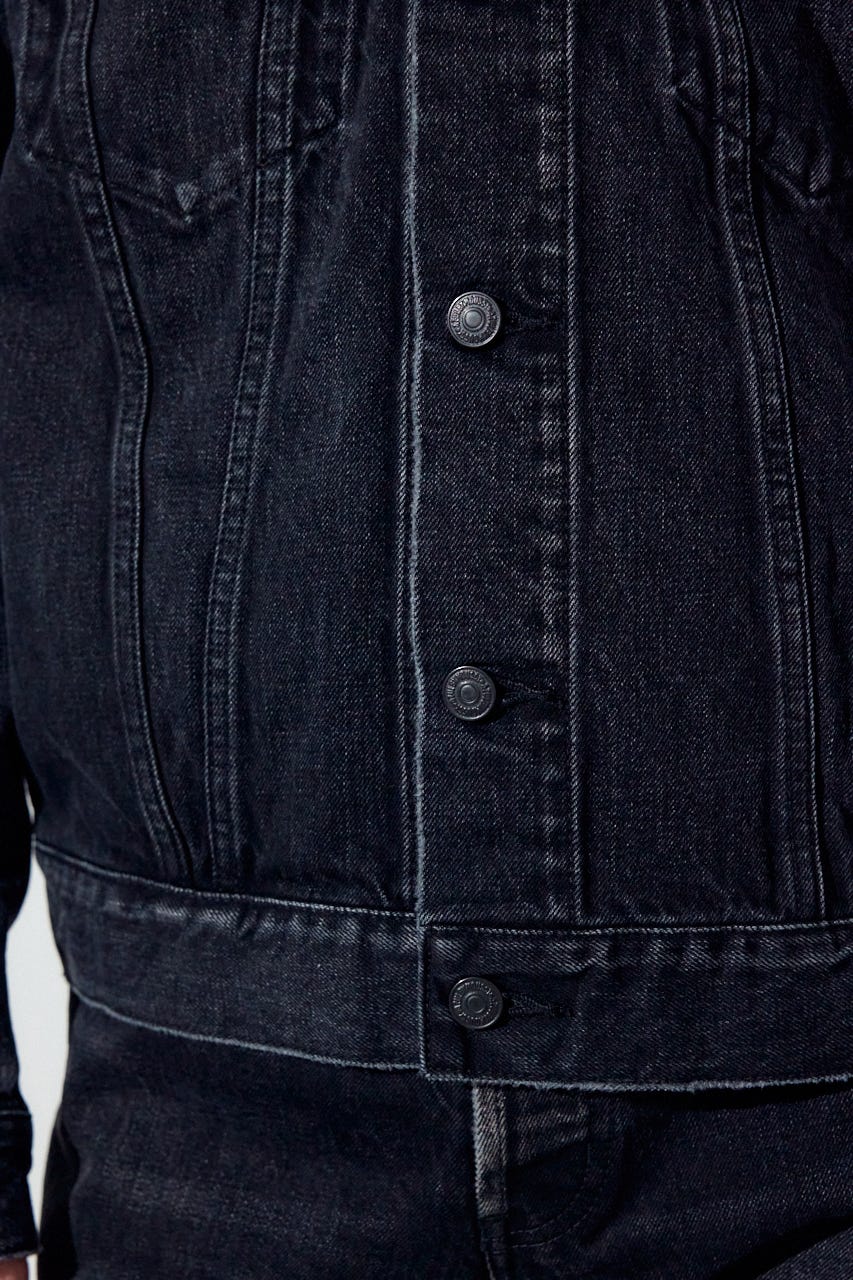 サードタイプデニムジャケット BLK S