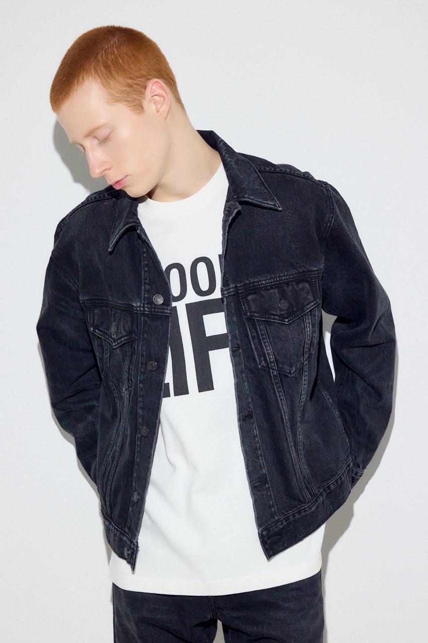 サードタイプデニムジャケット BLK S