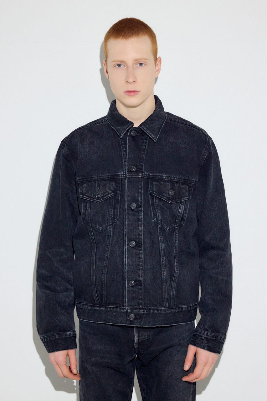 サードタイプデニムジャケット BLK S