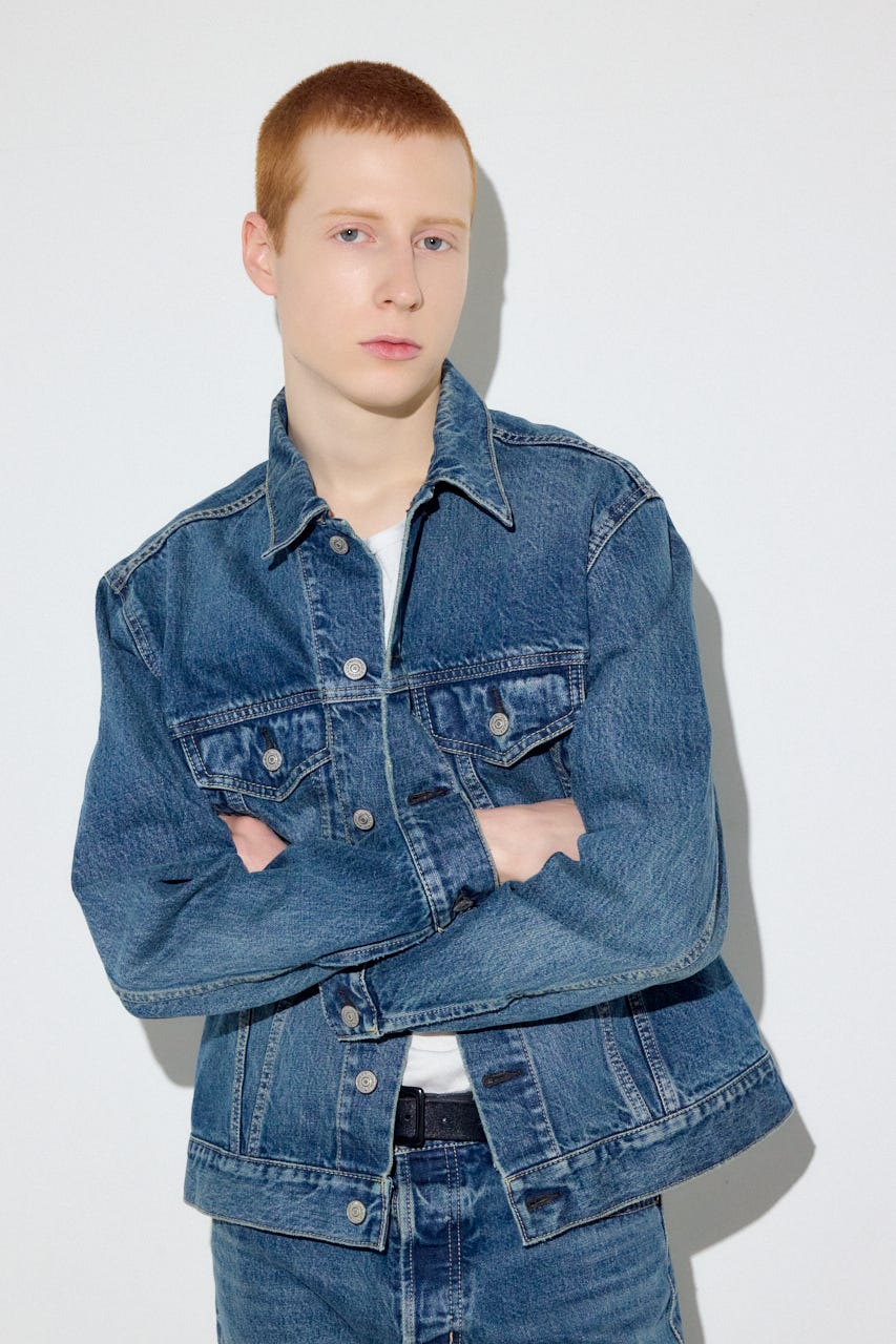 サードタイプデニムジャケット BLU M