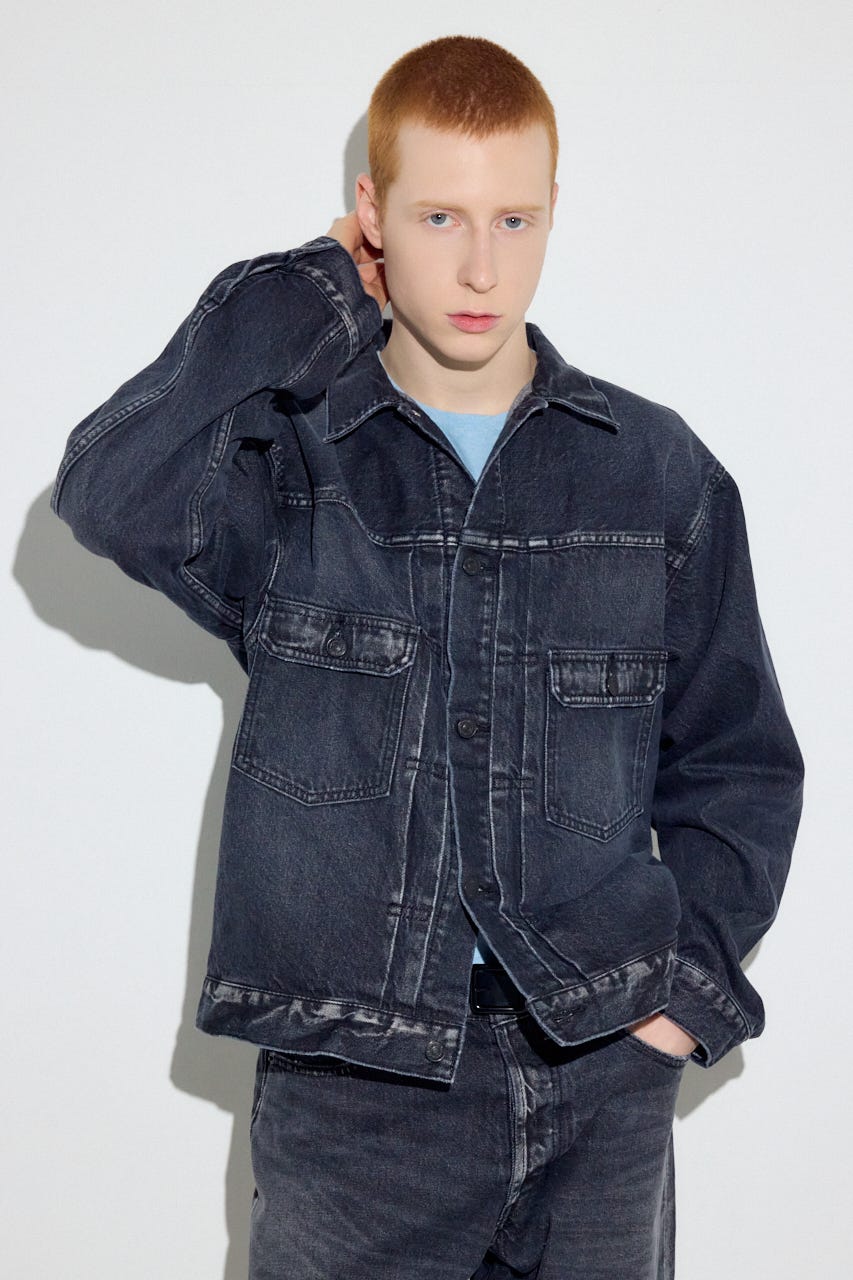 セカンドタイプデニムジャケット BLK M