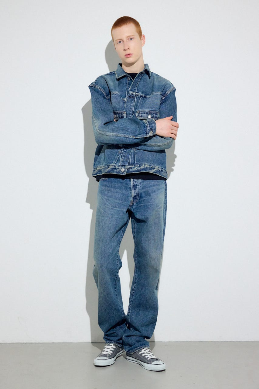 セカンドタイプデニムジャケット BLU S