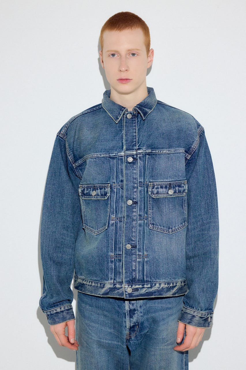 セカンドタイプデニムジャケット BLU S