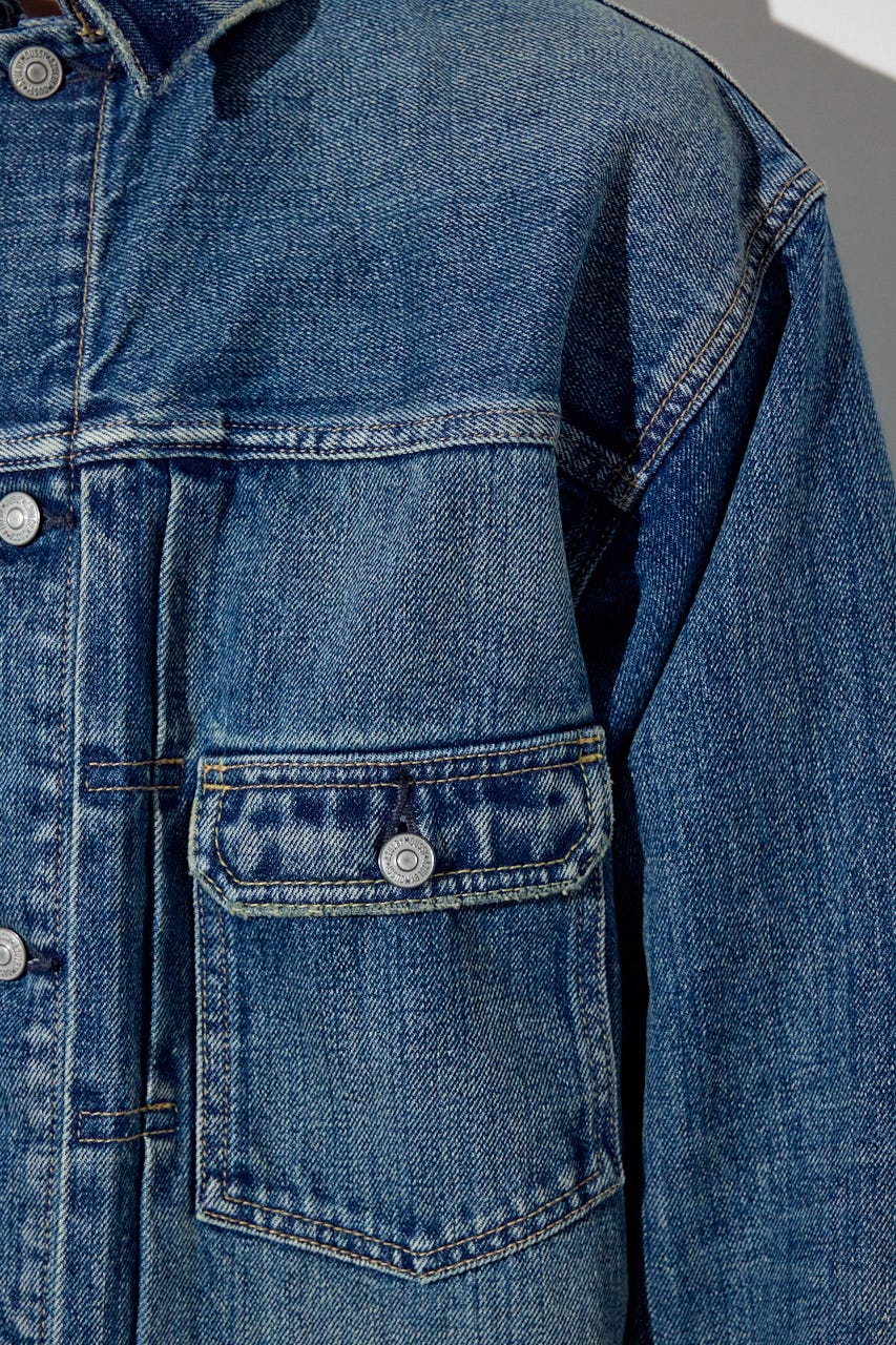 美品　デニム風ジャケット AZUL BY MOUSSY | 【SS先行アイテム】セカンドタイプデニムジャケット