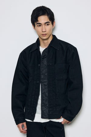 異素材デニムジャケット