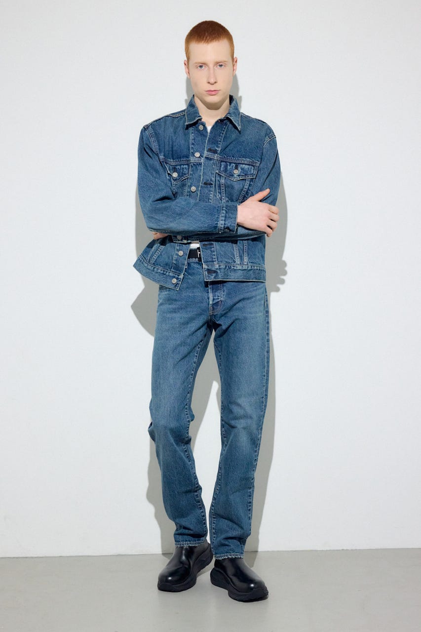 AZUL DENIM ベーシックストレート BLU 28inch