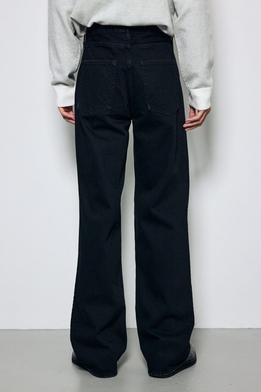 AZUL DENIM ダメージワイドデニム BLK M