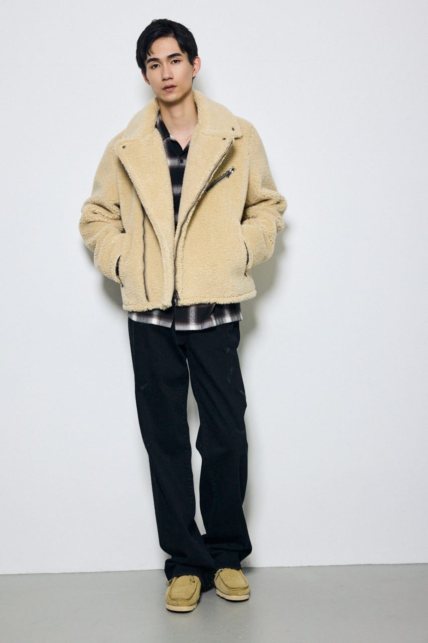 AZUL DENIM ダメージワイドデニム BLK M