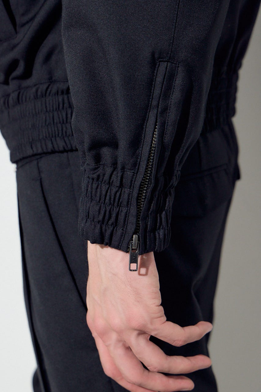 スタンドカラーブルゾン BLK S