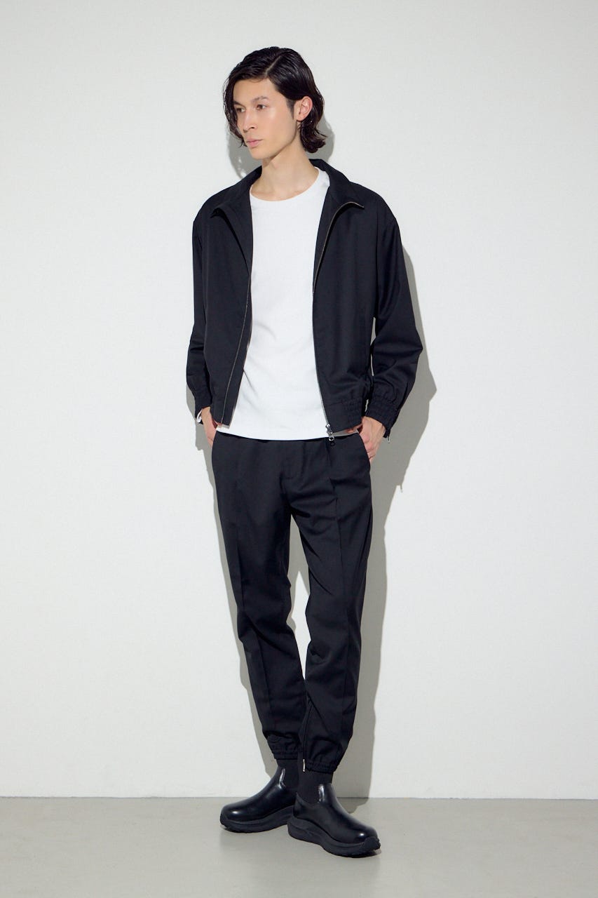 スタンドカラーブルゾン BLK S