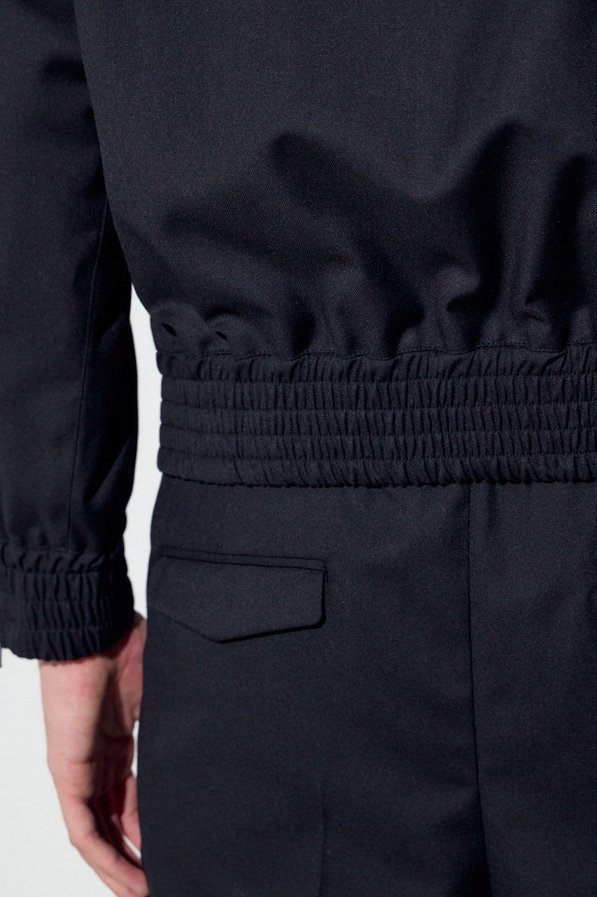 スタンドカラーブルゾン BLK S