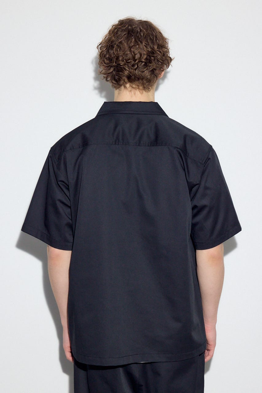 【SS先行アイテム】ハーフジップワークシャツ BLK L