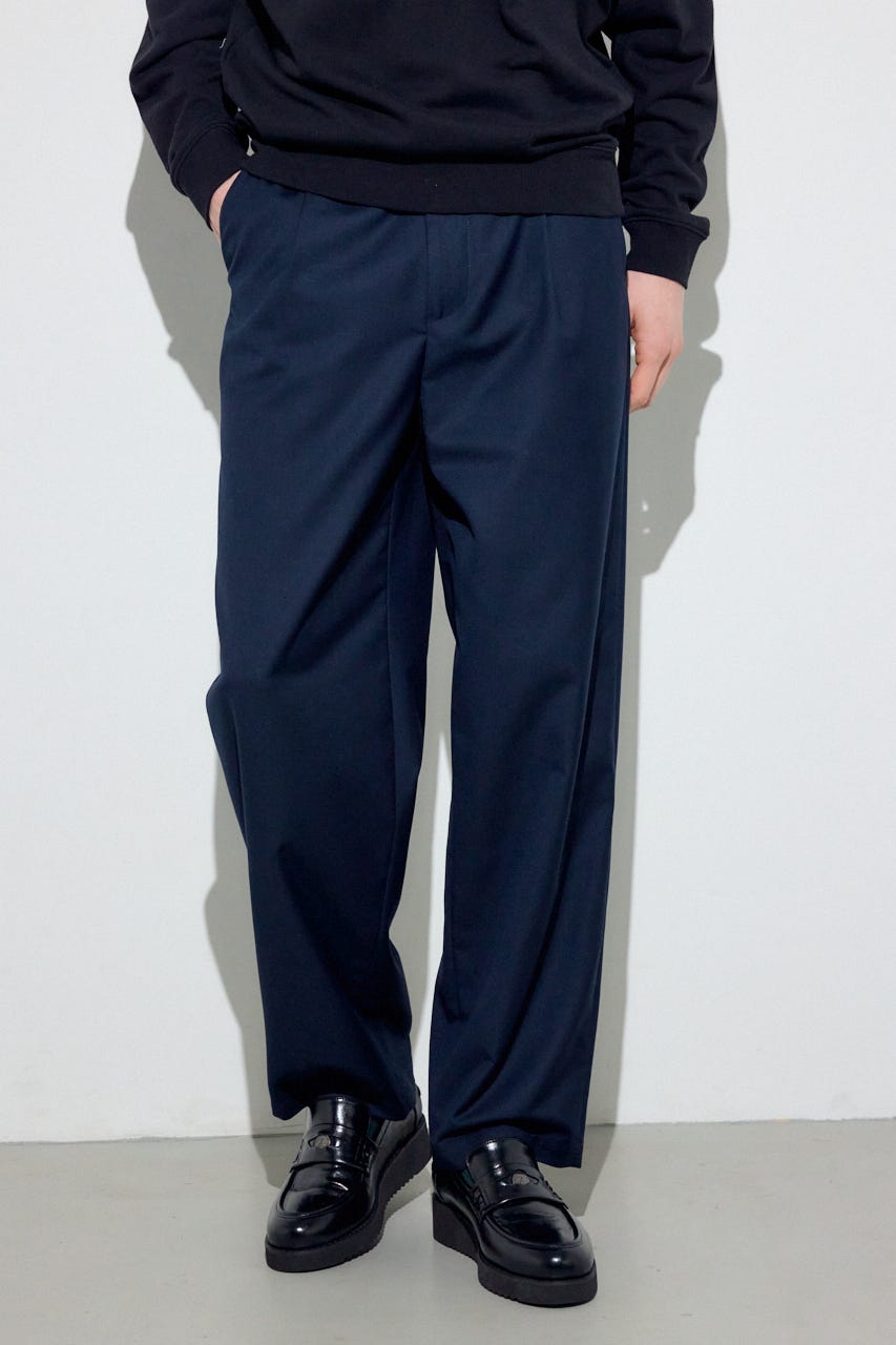 ワンタックワイドスラックス D/NVY M