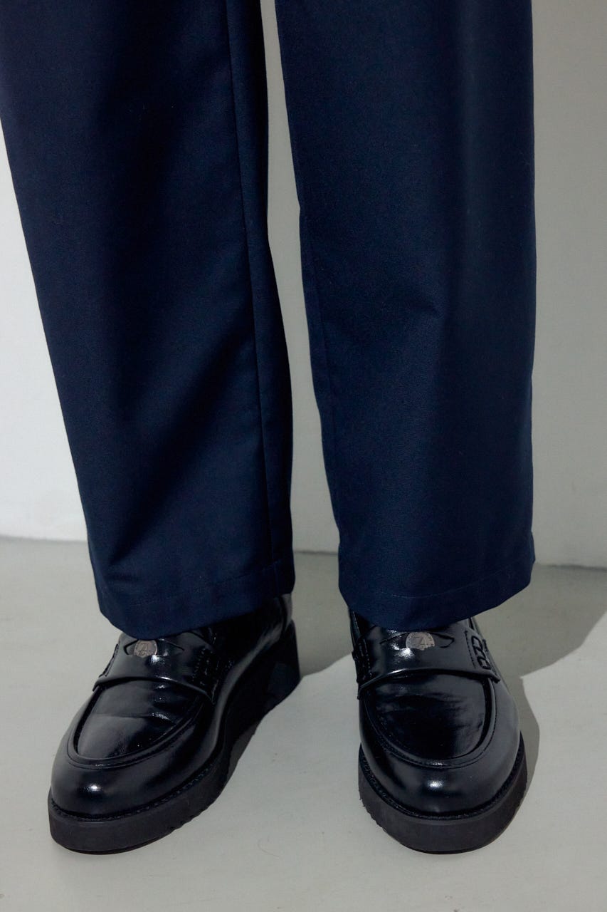 ワンタックワイドスラックス D/NVY M