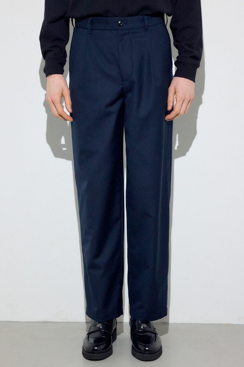 ワンタックワイドスラックス D/NVY M