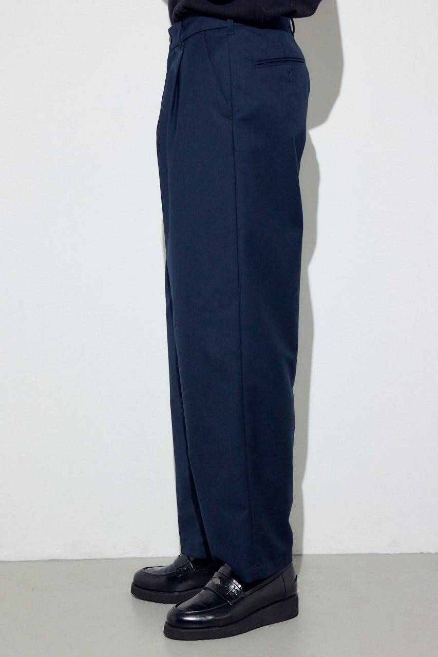 ワンタックワイドスラックス D/NVY M