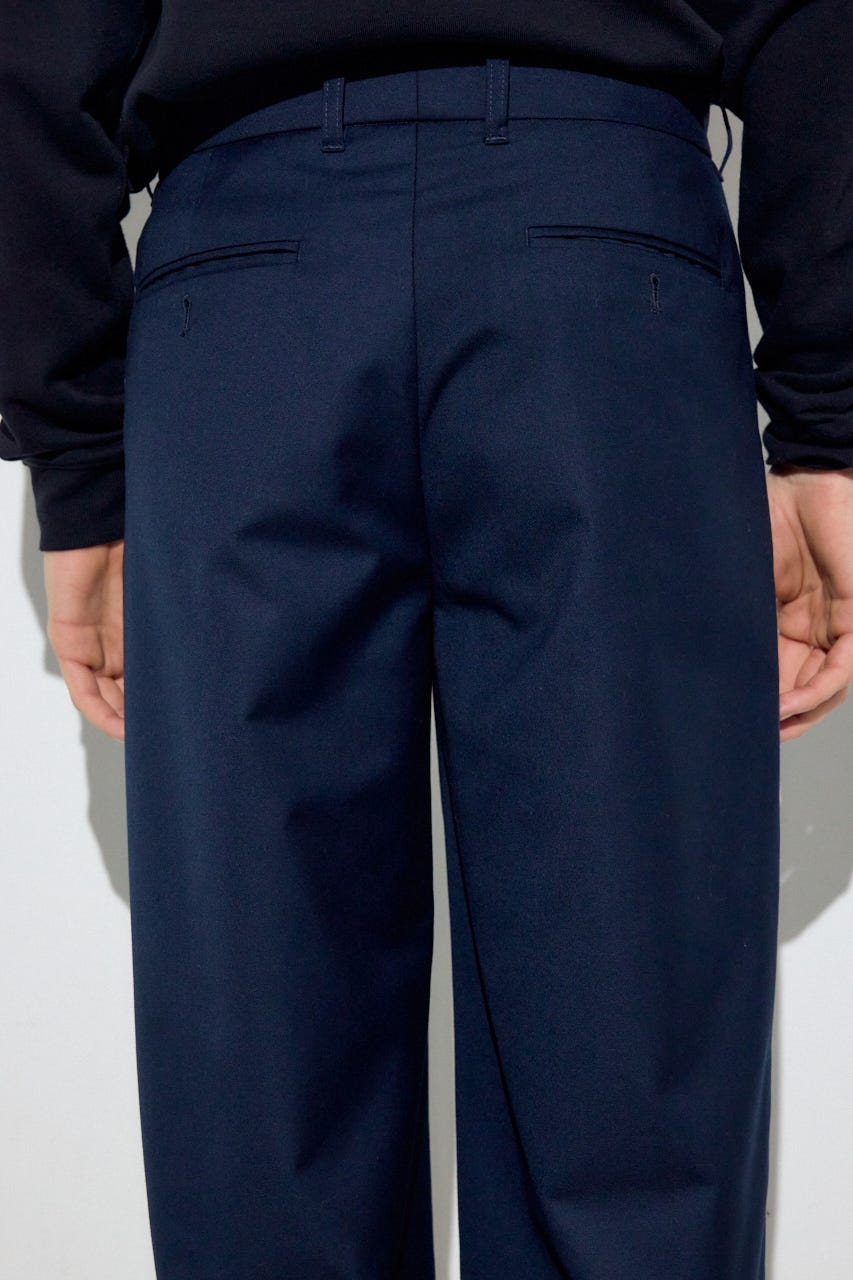 ワンタックワイドスラックス D/NVY M