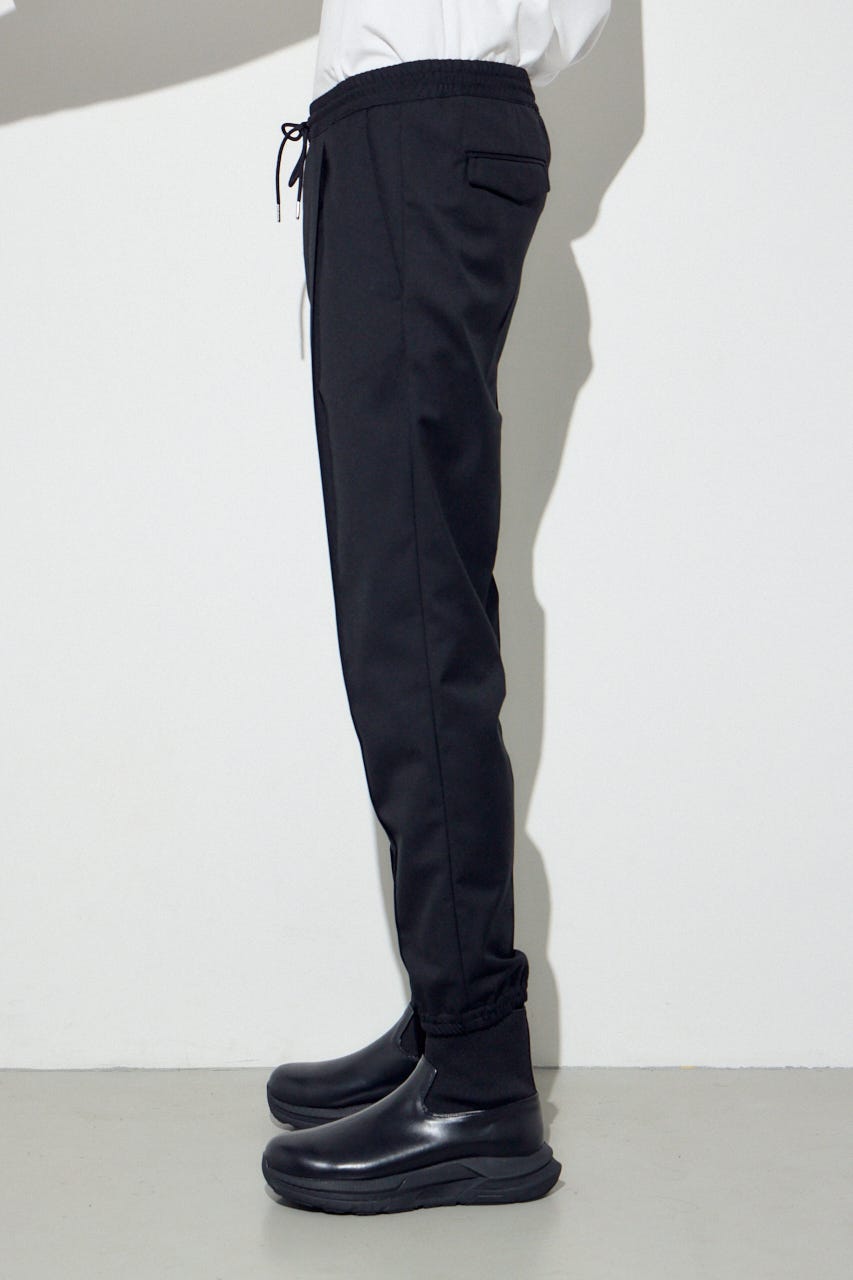 ピンタックジョガーパンツ BLK S