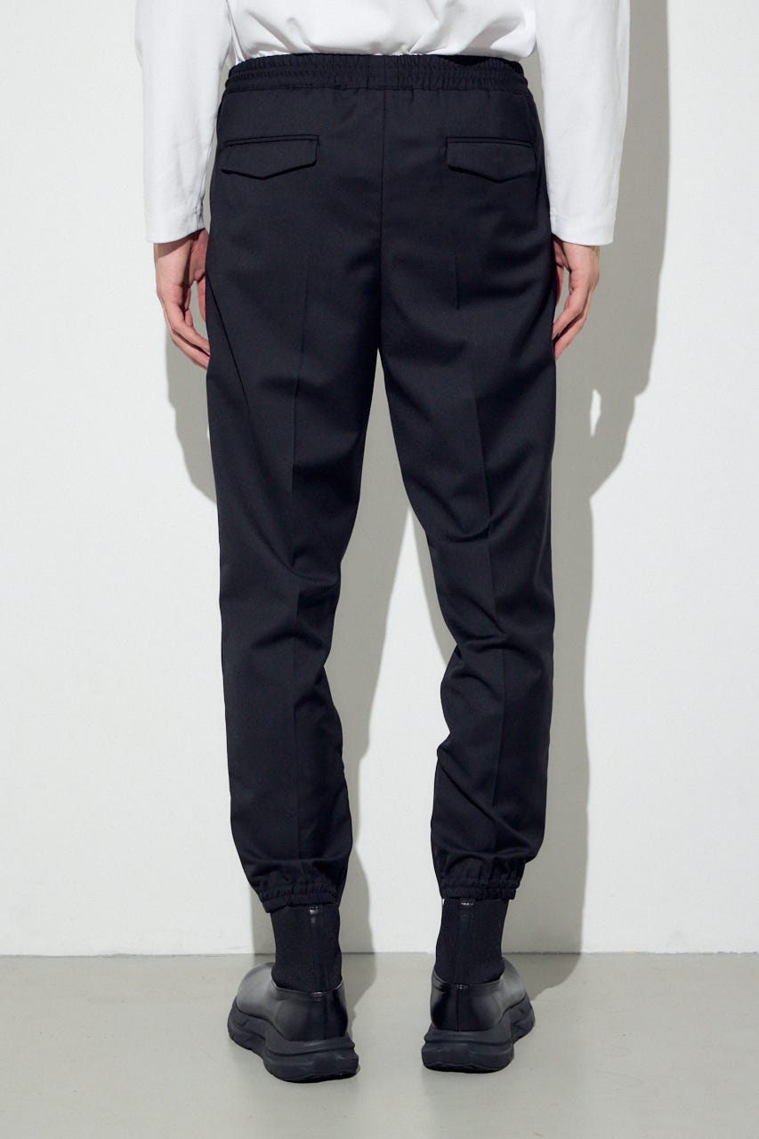 ピンタックジョガーパンツ BLK S