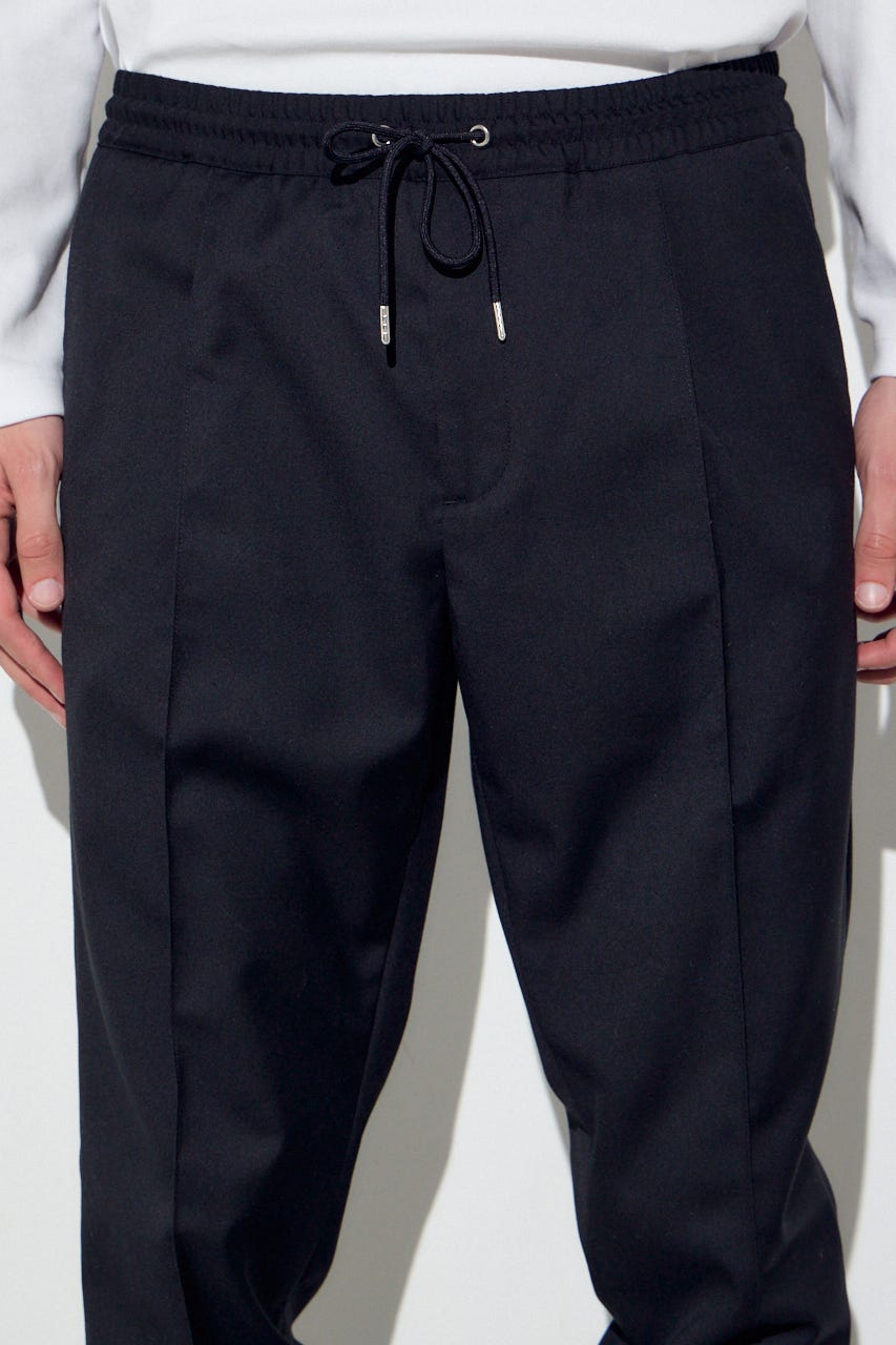 ピンタックジョガーパンツ BLK S