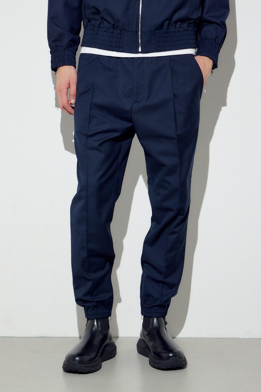 ピンタックジョガーパンツ D/NVY S