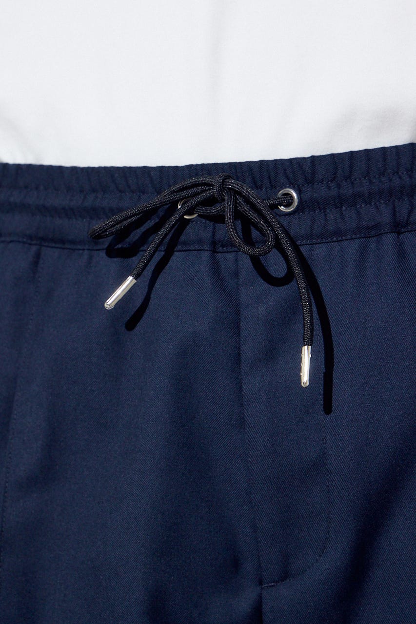 ピンタックジョガーパンツ D/NVY S