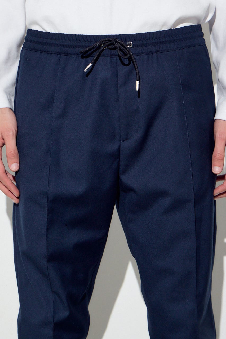 ピンタックジョガーパンツ D/NVY S