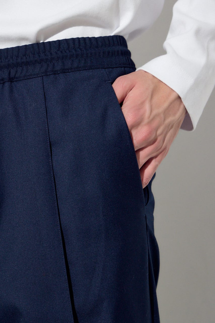 ピンタックジョガーパンツ D/NVY S