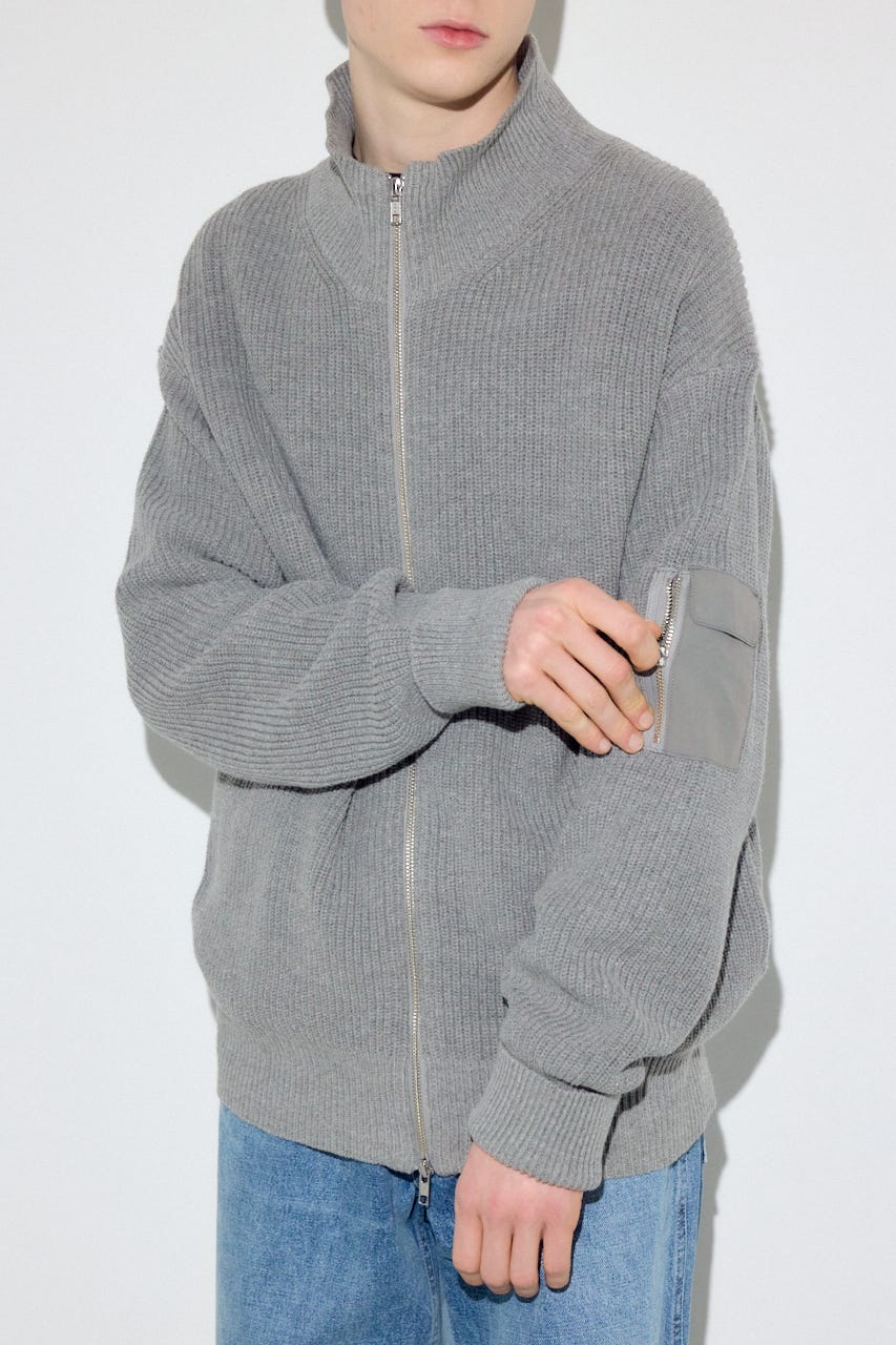 AZUL BY MOUSSY | 【SS先行アイテム】スタンドカラーWジップニット